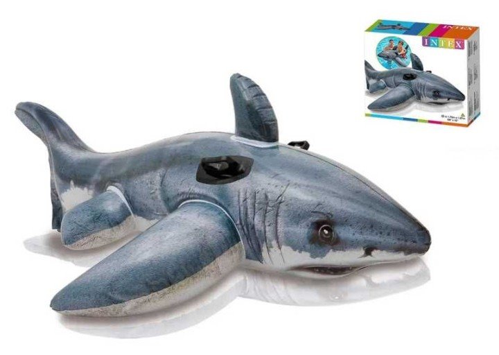 Плотик "Акула", з ручками, розміром 173х104см, від 3 років