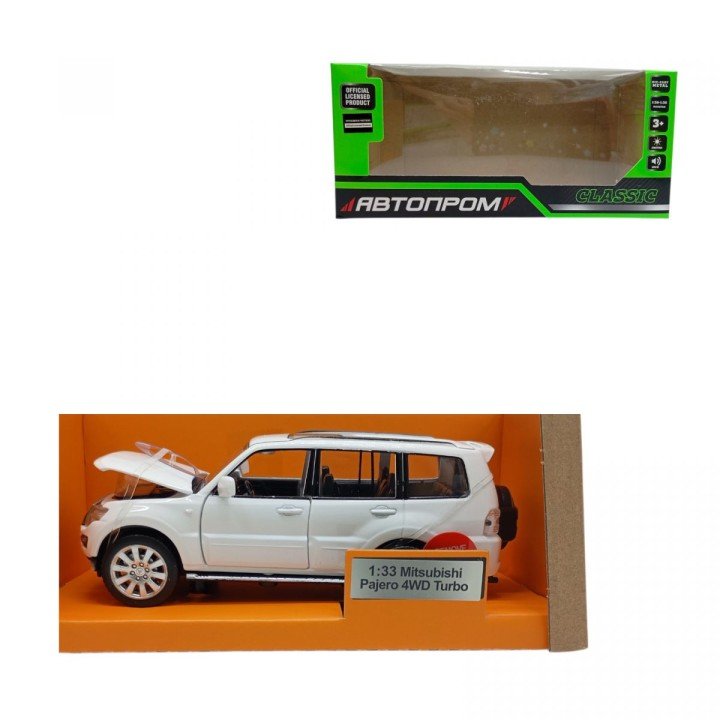 Машина мет. 1:33 "Mitsubishi Pajero 4WD