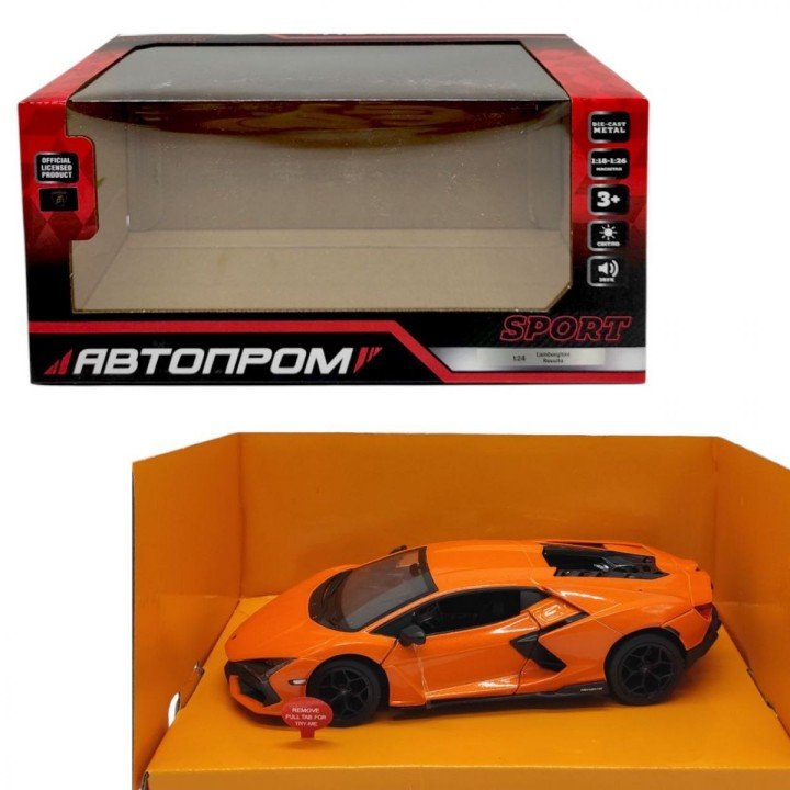 Машинка металева "АВТОПРОМ Lamborghini Revuelto"