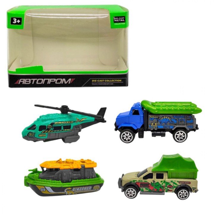Машина металева "АВТОПРОМ. транспорт" мікс видів (коробка 8х5х5 см)