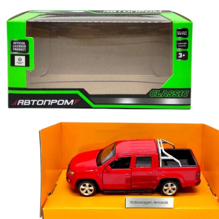 Машинка металева "Автопром: Volkswagen Amarok" (ЧЕРВОНИЙ)