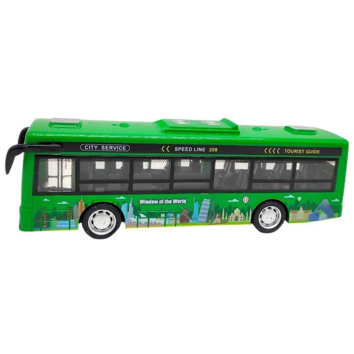 Машинка пластикова "Автобус" (ЗЕЛЕНИЙ)