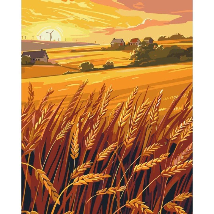 Картина за номерами "Сонячне поле" 40x50 см