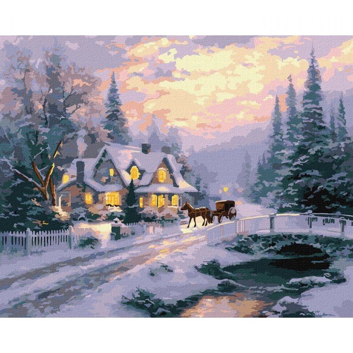 Картина за номерами "Новорічний спокій" 40х50 см