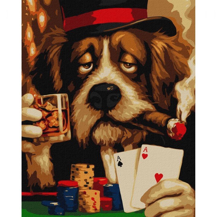 Картина по номерах "Бім дійсно втомився" 40х50 см