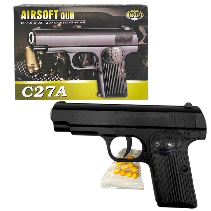 Пістолет з металевими деталями (коробка 18*13*4 см)