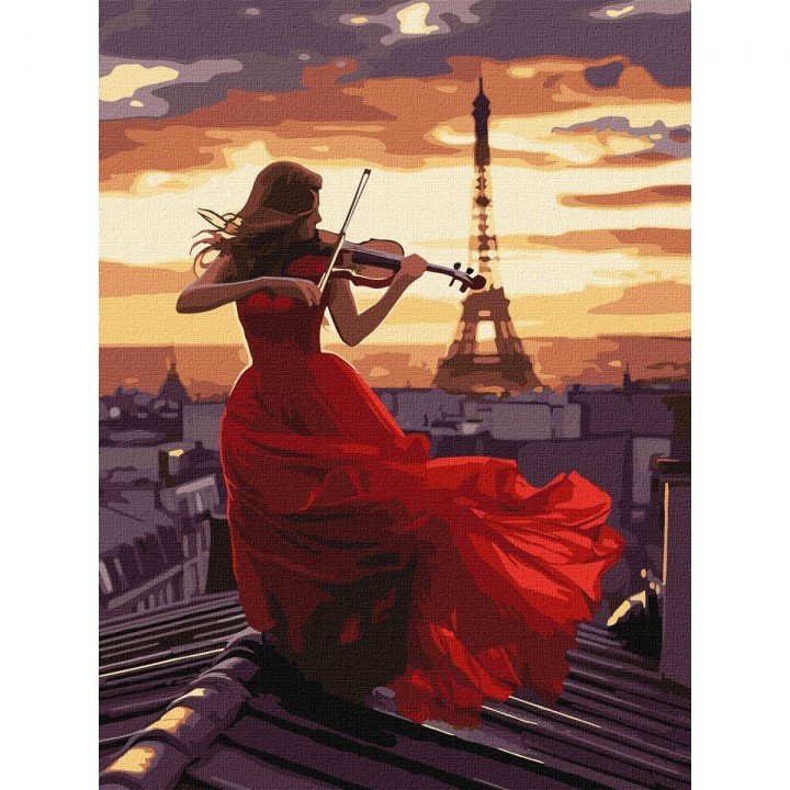 Картина за номерами "Гра на скрипці" 30x40 см