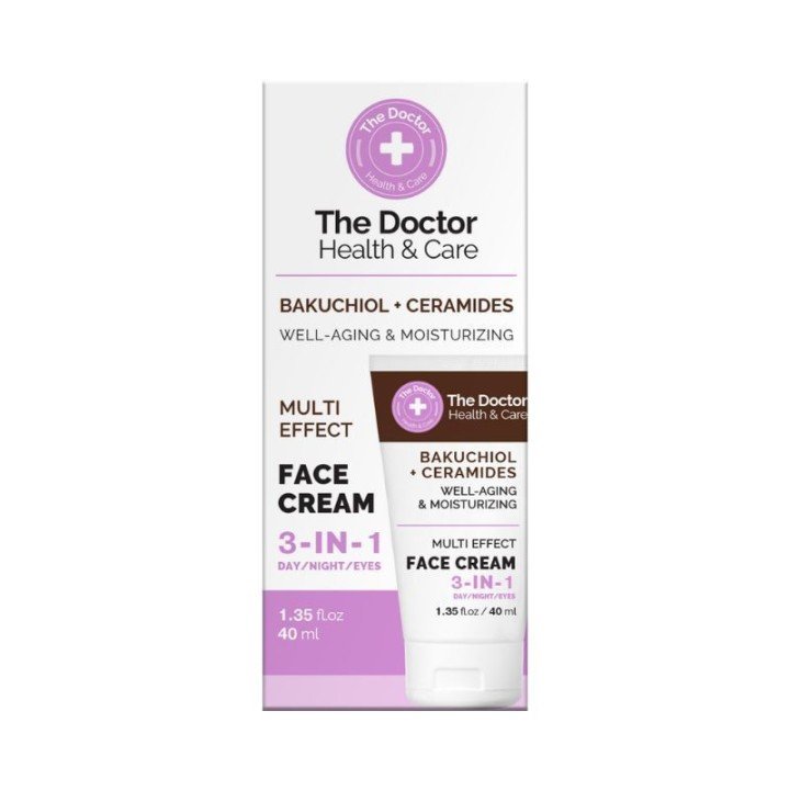 The Doctor Health & Care Крем для обличчя Bakuchiol + Ceramides Face Cream 3в1, 40мл
