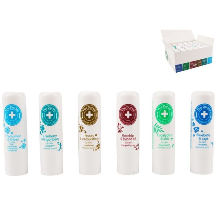 The Doctor Health & Care Гігієнічна помада комплексна, 3,6г×30шт, асорті