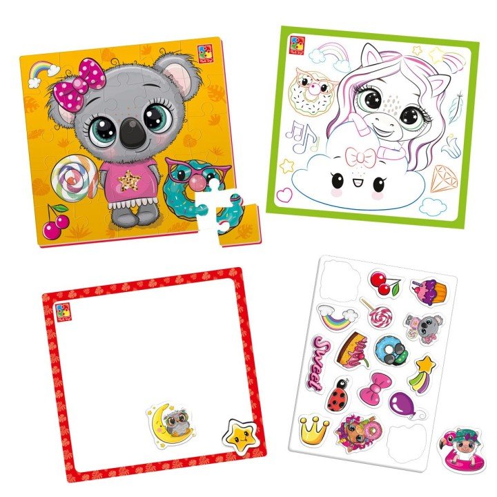 Набір для творчості "4в1. Пухнастики та солодощі" укр