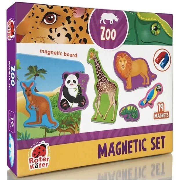 Набір магнітів з дошкою "Zoo"