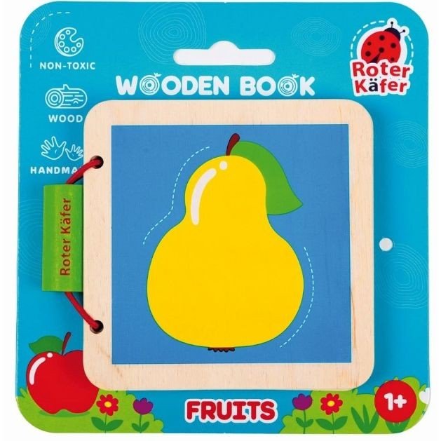 Деревʼяна іграшка "Деревʼяна книга. Фрукти"