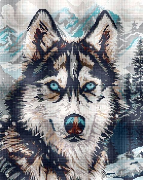 Алмазна мозаїка - "Очі півночі" ©art_selena_ua, 40х50см