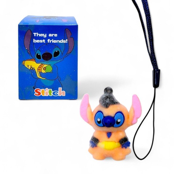 Iграшка велюрова, брелок "Стіч" сюроприз в коробці, 5 см