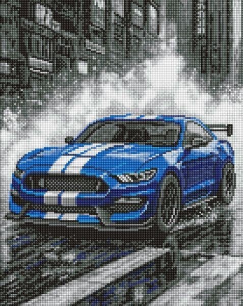 Алмазна мозаїка - "Сині перегони" ©art_selena_ua, 40х50см