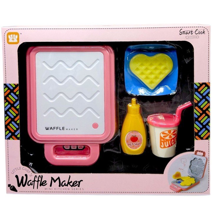 Ігровий набір "Вафельниця з вафлями", звук, світло, вафлі змінюють колір (кор.33,3*6,6*28 см)