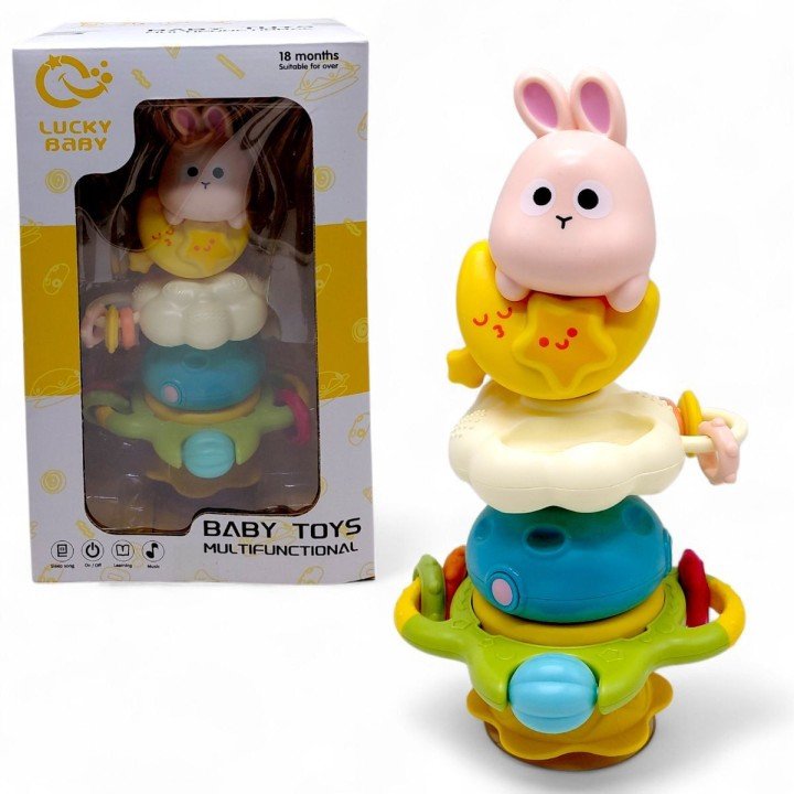 Брязкальце на присосці "Зайченя" коробка 30*14*19 см