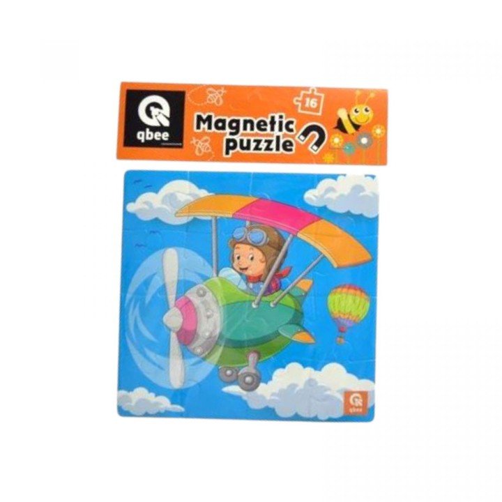 Пазли фомові, магнітні, 16 ел "Юний пілот"