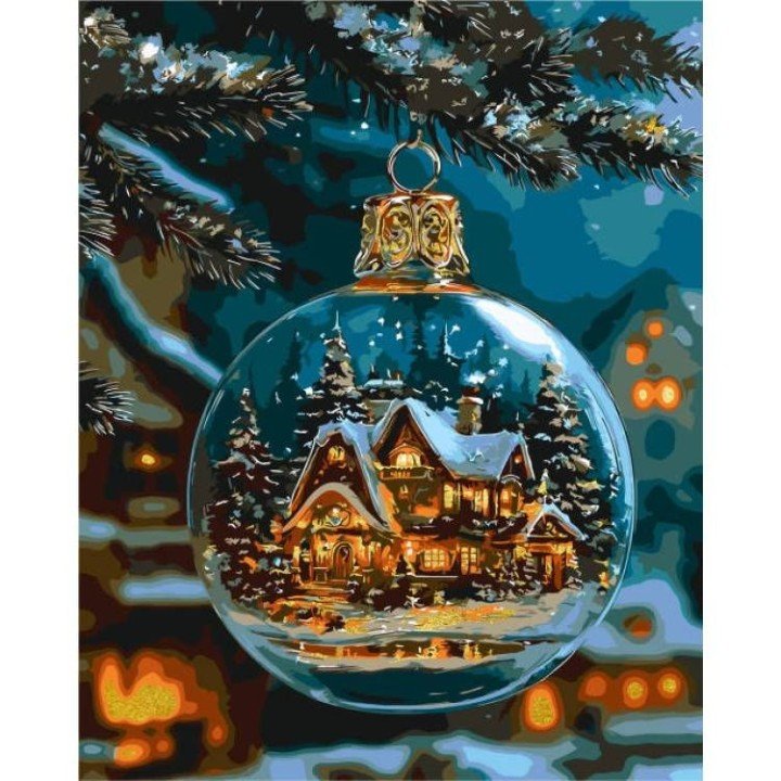 Картина за номерами "Тепло різдвяної ночі" 40х50 см