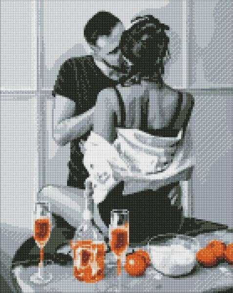 Алмазна мозаїка - "Ранкова пристрасть", 40х50см