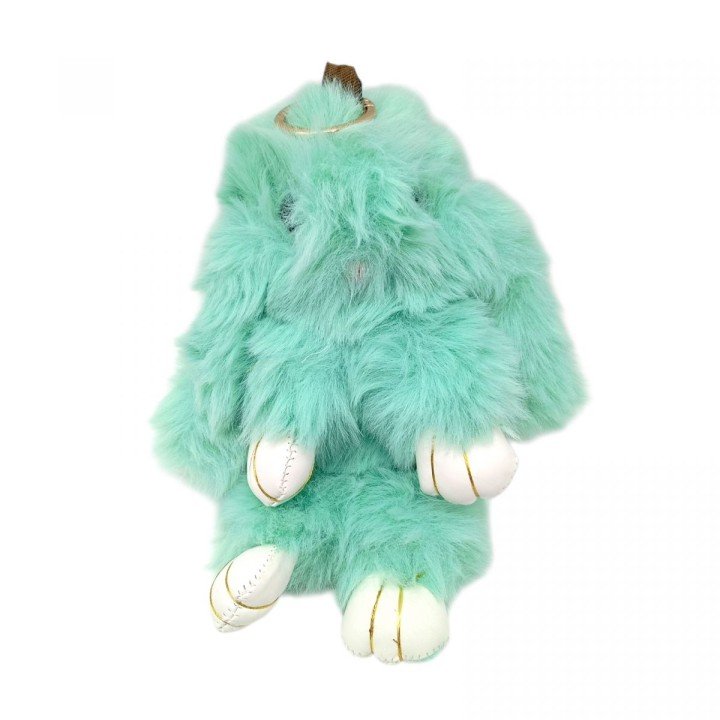 Хутряний брелок "Кролик",23 СМ (МʼЯТНИЙ)