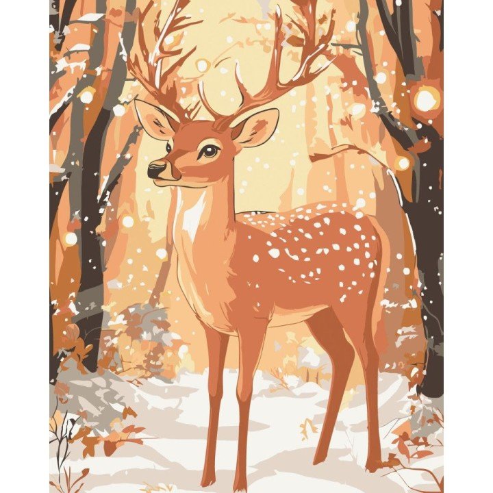 Картина по номерам "Лісовий король" 40х50 см