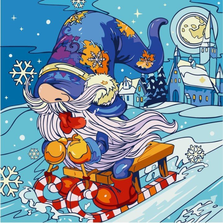 Картина по номерам "Назустріч святу" 40х40 см