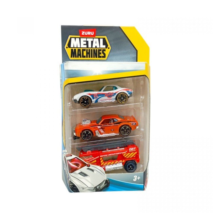 Машинки METAL MACHINES – CAR (3 шт), Мікс видів