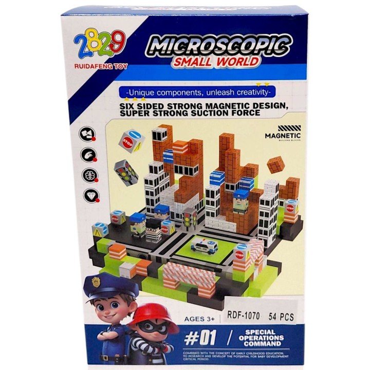 Магнітний конструктор "Small World", 54 дет