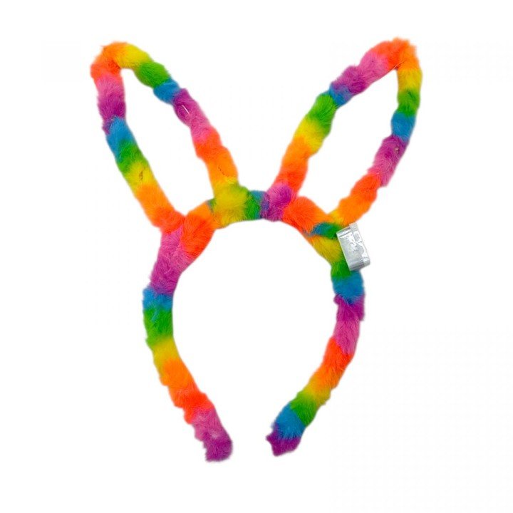 Дитячий сяючий обруч хутряні вушка