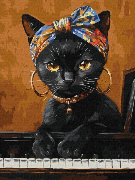 Картина за номерами - Незвична киця 30х40 см.