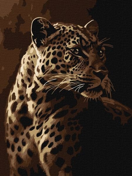 Картина за номерами - Погляд леопарда 30х40 см.