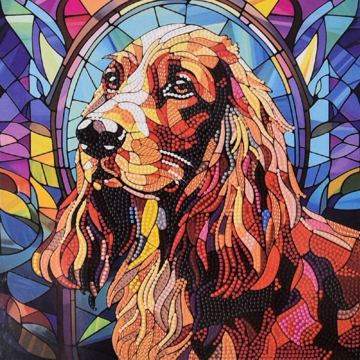 Алмазна мозаїка "Вірний пес" 30х30 см