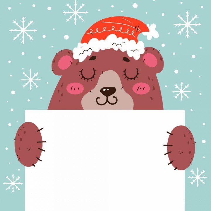 Картина по номерах "Ведмедик з листівкою" 20х20 см