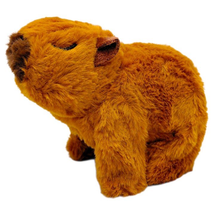 Мʼяка інтерактивна іграшка "Капібара" (коричнева)