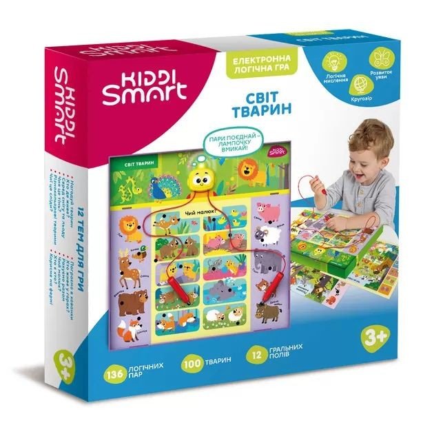 Електронна логічна гра KIDDI SMART - ВІКТОРИНА СВІТ ТВАРИН