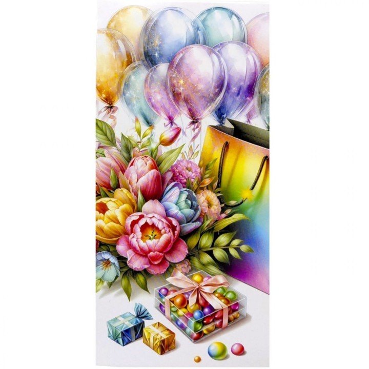 Конверт вітальний (для грошей) набір 10 шт