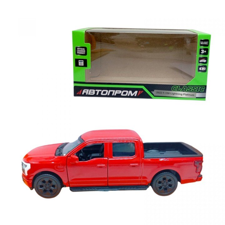 МАШИНКА АВТОПРОМ F-150 Lightning Platinum (ЧЕРВОНА)