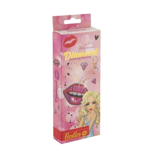 Брелок з діамантовим розписом "Поцілунок"