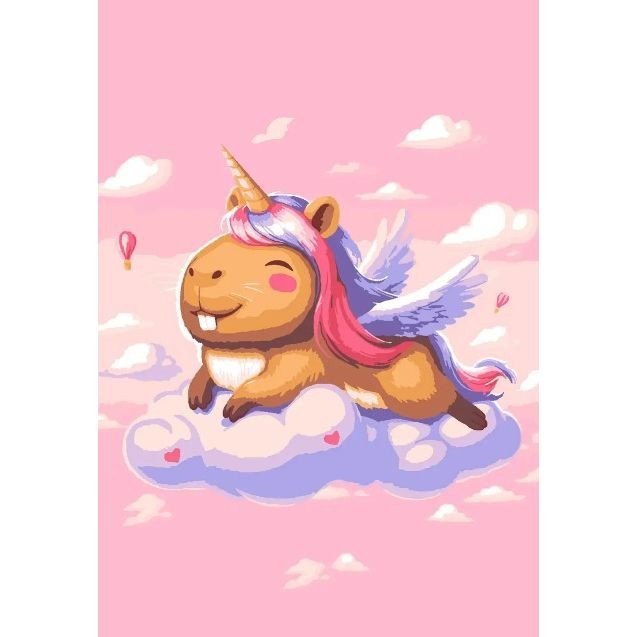 Картина по номерам "Капі" 40х28 см