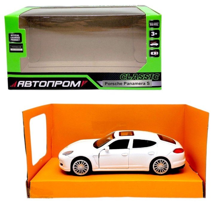 МАШИНА АВТОПРОМ (металева) Porsche Panamera S (БІЛА)