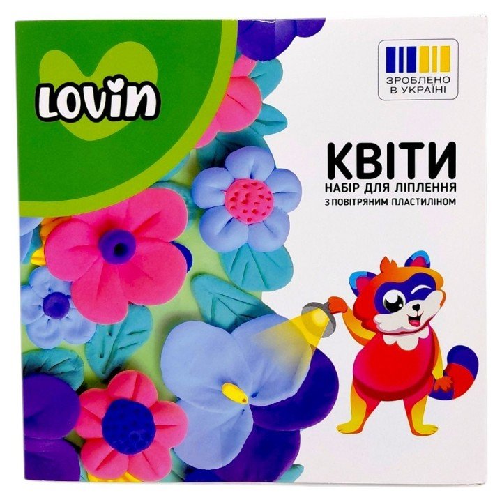 Набір для ліплення об’ємної картини з повітряного пластиліну "Квіти" (ВИД 2)