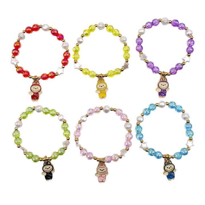 ДИТЯЧІ БРАСЛЕТИ НА РУКУ LABUBU (МІКС)