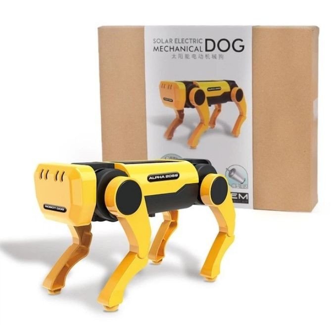 Конструктор "Собака-робот" на сонячній батареї (коробка - 25х4,1х20,2 см)
