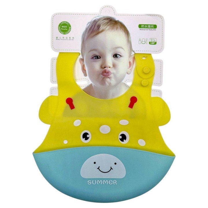 Слинявчик силіконовий (ЖОВТИЙ ЖИРАФ)