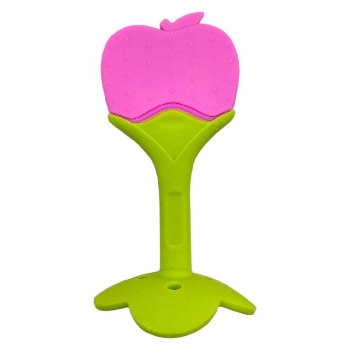 Силіконовий прорізувач "Фрукти" (РОЖЕВИЙ)