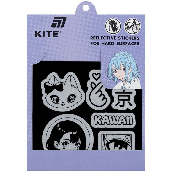 Набір стікерів світловідбиваючих для твердих поверхонь, Kite