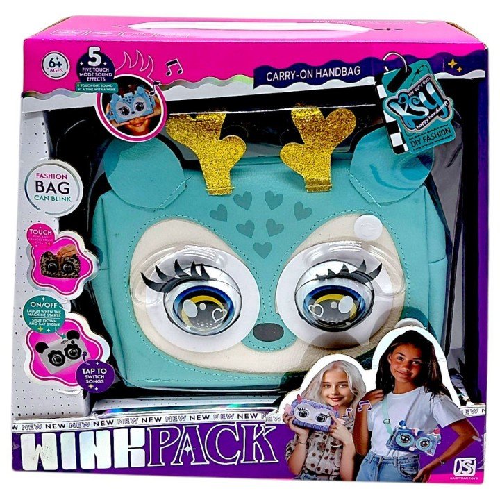 Інтерактивна сумочка (кліпає, звуки, музика, реагує на дотик)