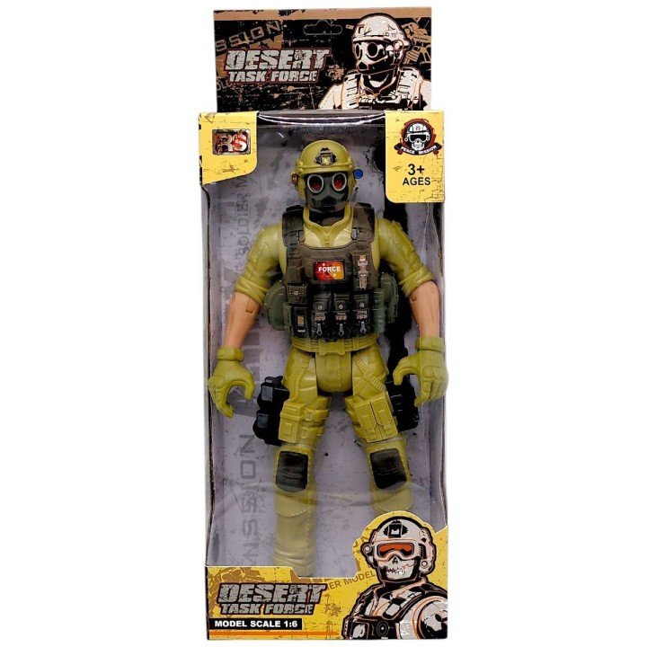 Ігрова фігурка "Солдат. DESERT TASK FORCE", 31 см, ХАКІ (ВИД 1)