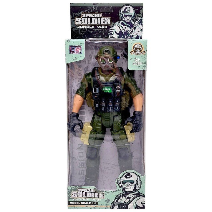 Ігрова фігурка "Солдат. JUNGLE WAR", 31 см, ЗЕЛЕНИЙ (ВИД 4)